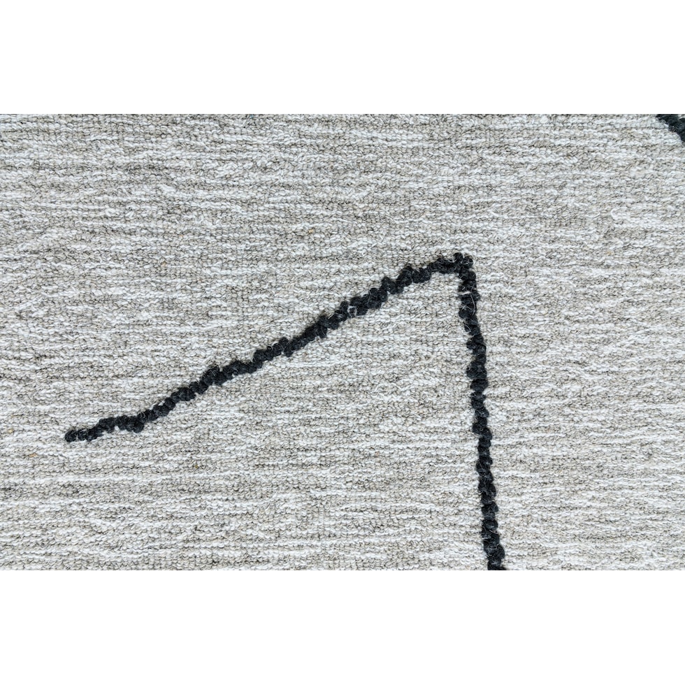 penrose natural black area rug  x    