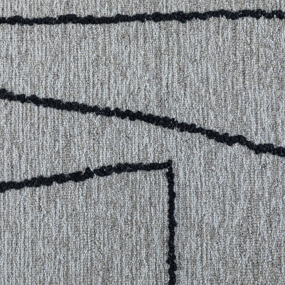 penrose natural black area rug  x    