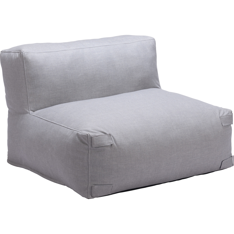 pensacola gray outdoor armless chair   