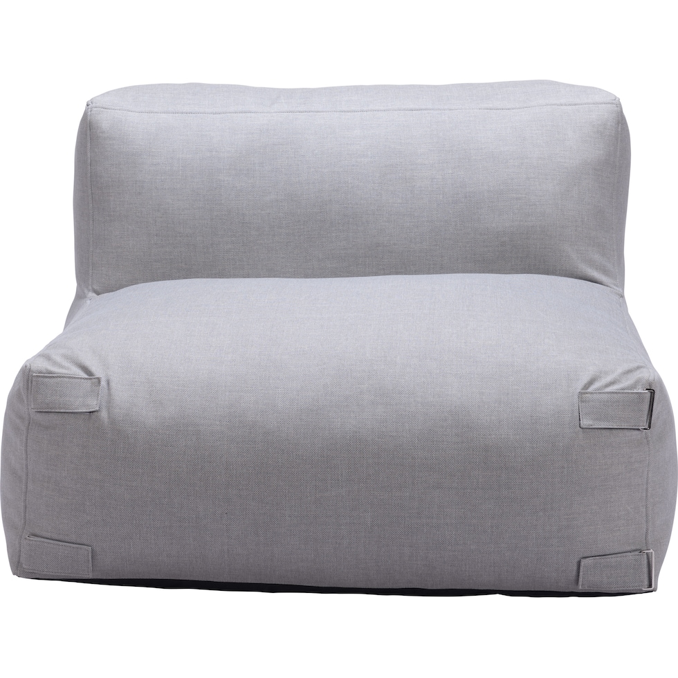 pensacola gray outdoor armless chair   