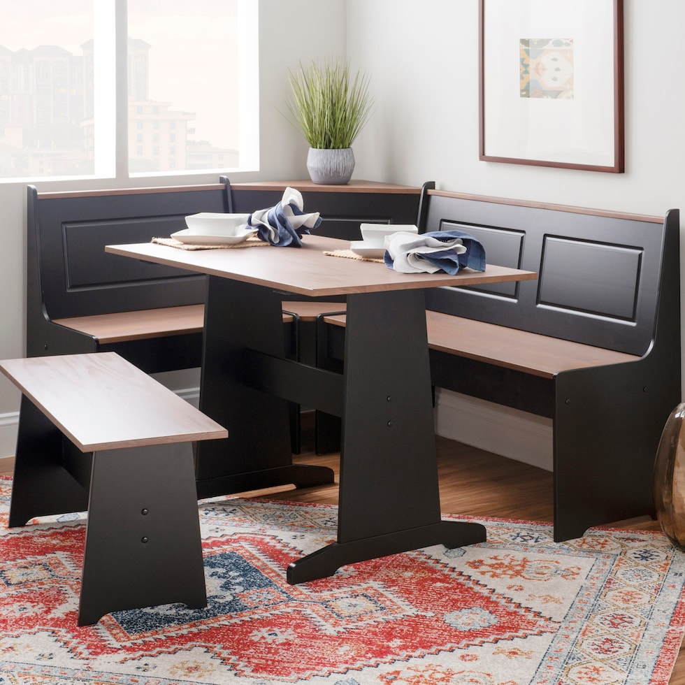 pent black corner nook   