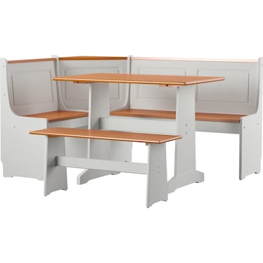 Pent Dining Table, Banquette and Bench