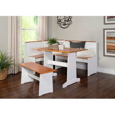 Pent Dining Table, Banquette and Bench