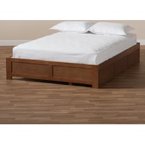 peppa dark brown king bed   