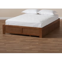 peppa dark brown queen bed   