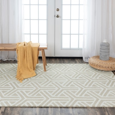 Percy 5 X 8  Area Rug - Ivory