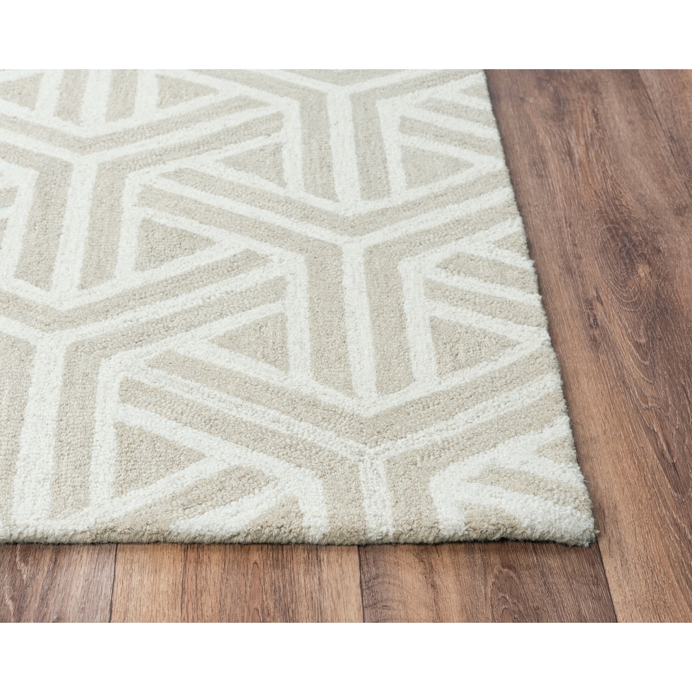 percy white area rug  x    