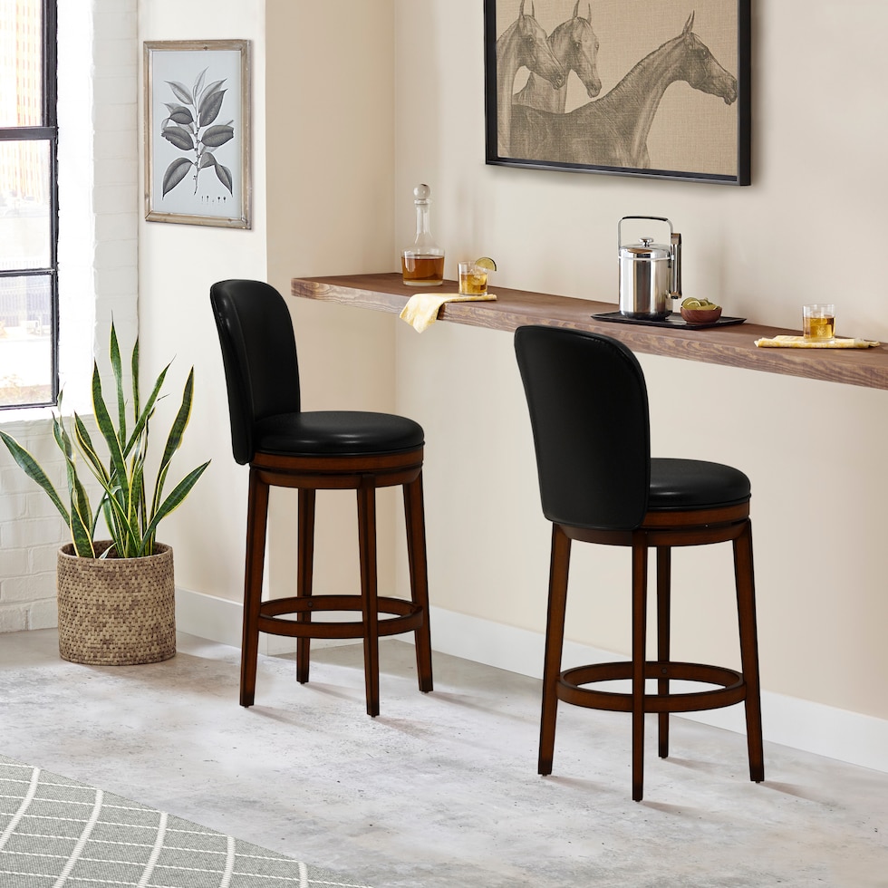 periphia dark brown bar stool   