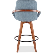 perkins blue counter height stool   