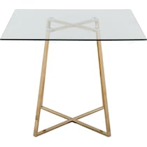 perkins gold dining table   