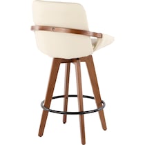 perkins white counter height stool   