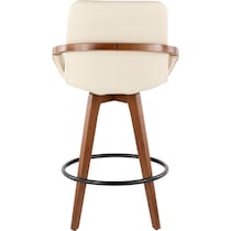 perkins white counter height stool   