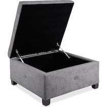 perris gray ottoman   