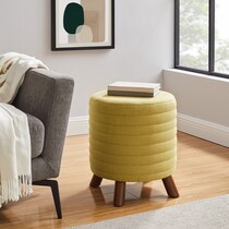 persephone yellow ottoman   