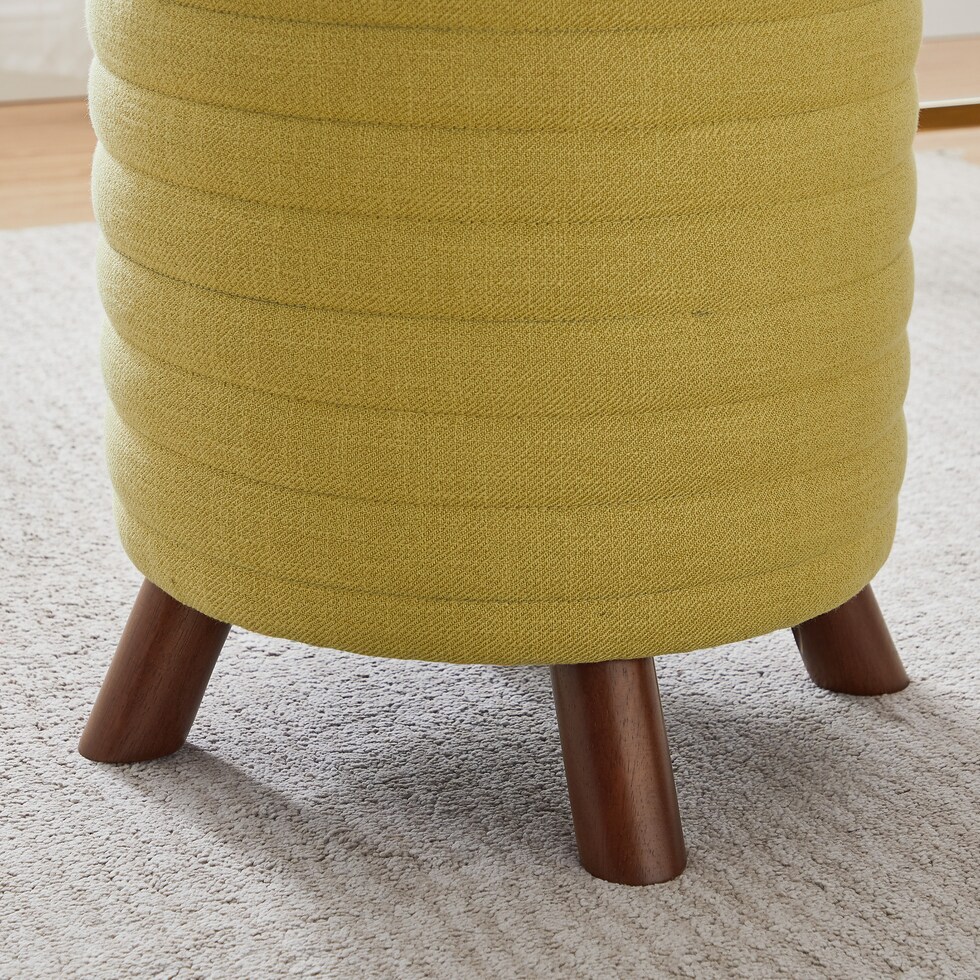 persephone yellow ottoman   