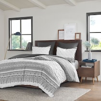 persia gray full queen bedding set   