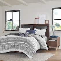 persia gray full queen bedding set   