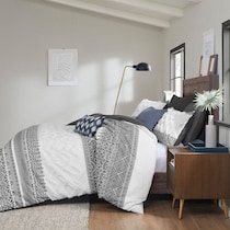 persia gray full queen bedding set   
