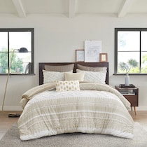 persia light brown king california king bedding set   