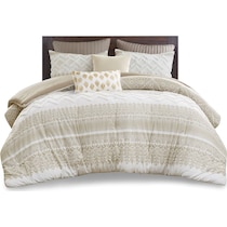 persia light brown king california king bedding set   