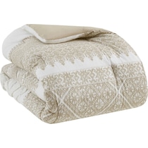 persia light brown king california king bedding set   
