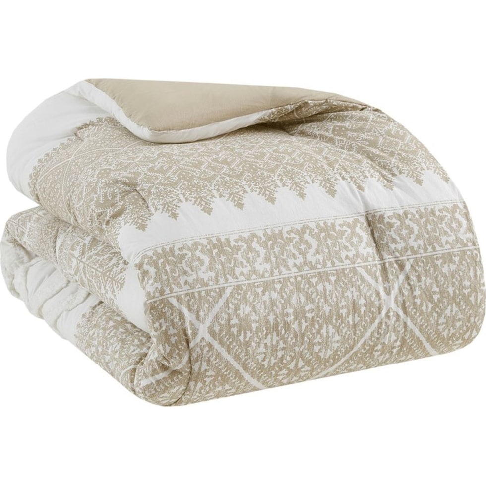 persia light brown king california king bedding set   
