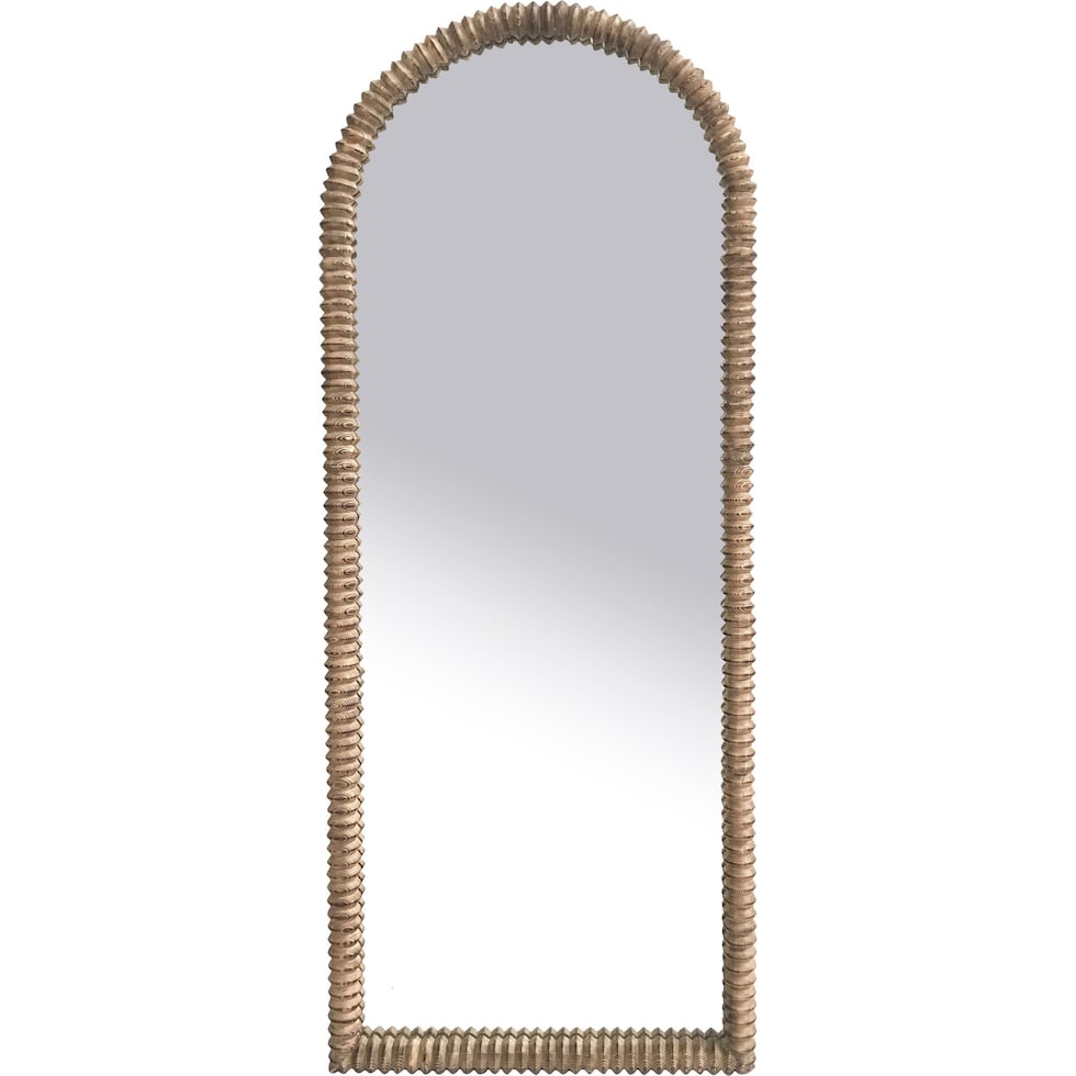perth gold floor mirror   