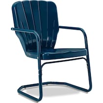 petal blue outdoor chair set   