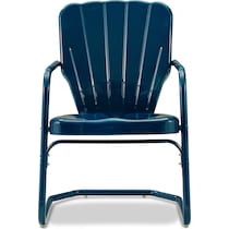 petal blue outdoor chair set   