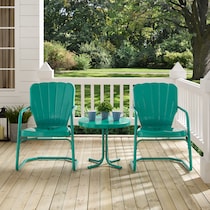 petal blue outdoor chair set   