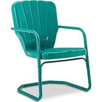 petal blue outdoor chair set   