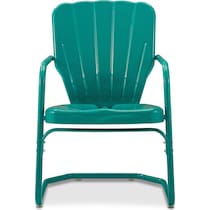 petal blue outdoor chair set   