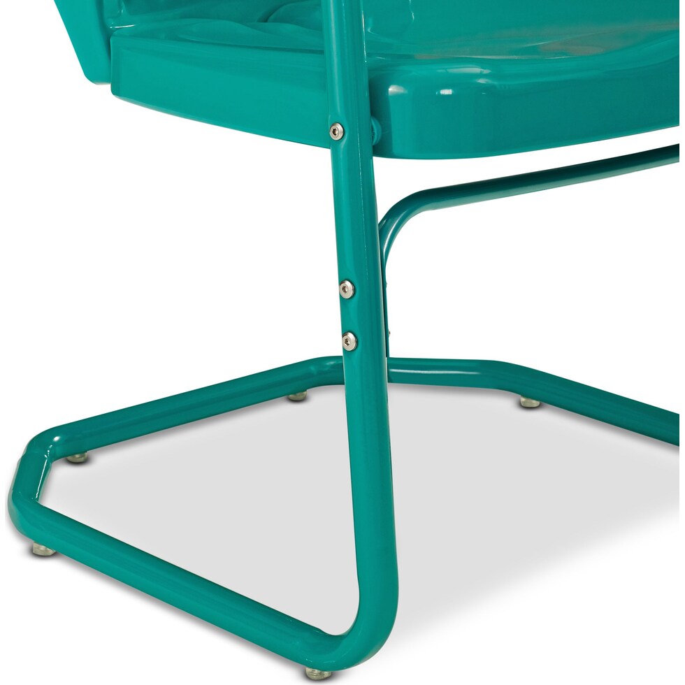 petal blue outdoor chair set   