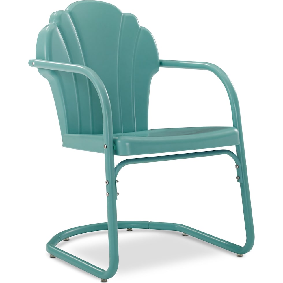 petal blue outdoor chair   