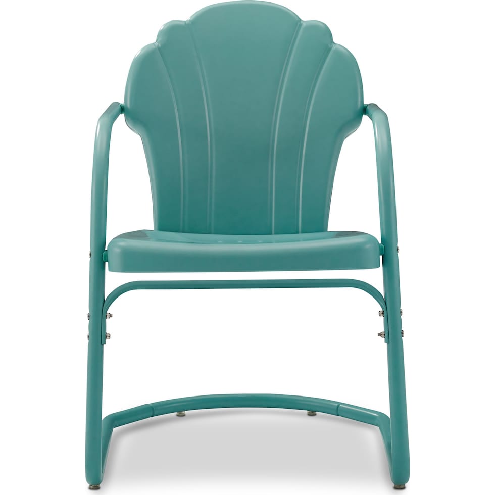 petal blue outdoor chair   