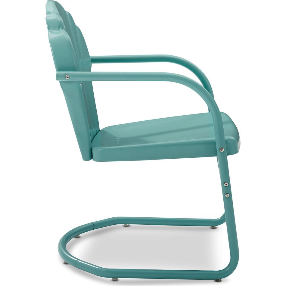 petal blue outdoor chair   