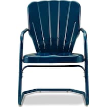 petal blue outdoor chair   