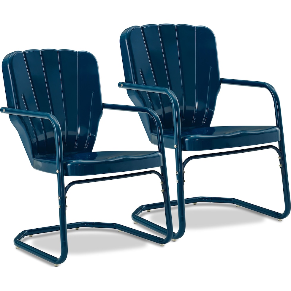 petal blue outdoor chair   