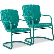 petal blue outdoor chair   