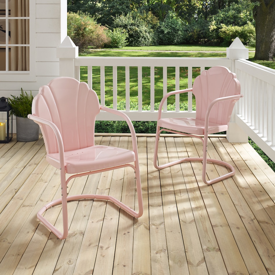 Petal Retro Set of 2 Outdoor Chairs American Signature Furniture