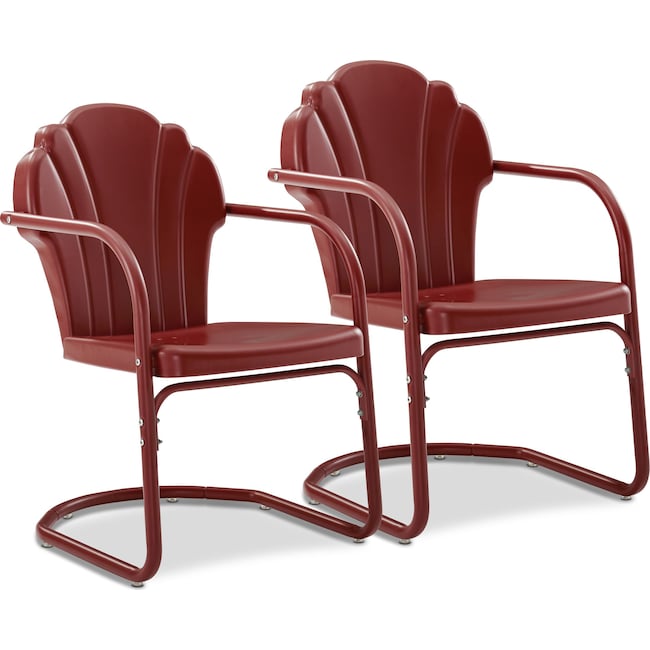 Outdoor Furniture - Petal Retro Set of 2 Outdoor Chairs