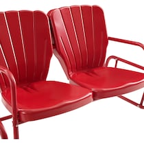 petal red outdoor loveseat   