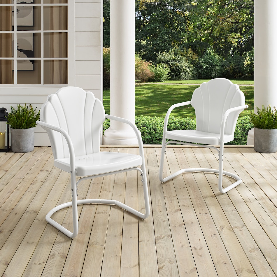 petal white outdoor chair   