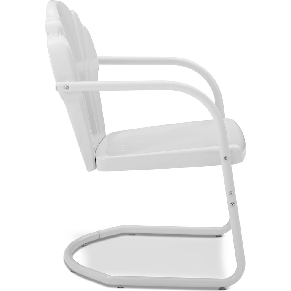 petal white outdoor chair   