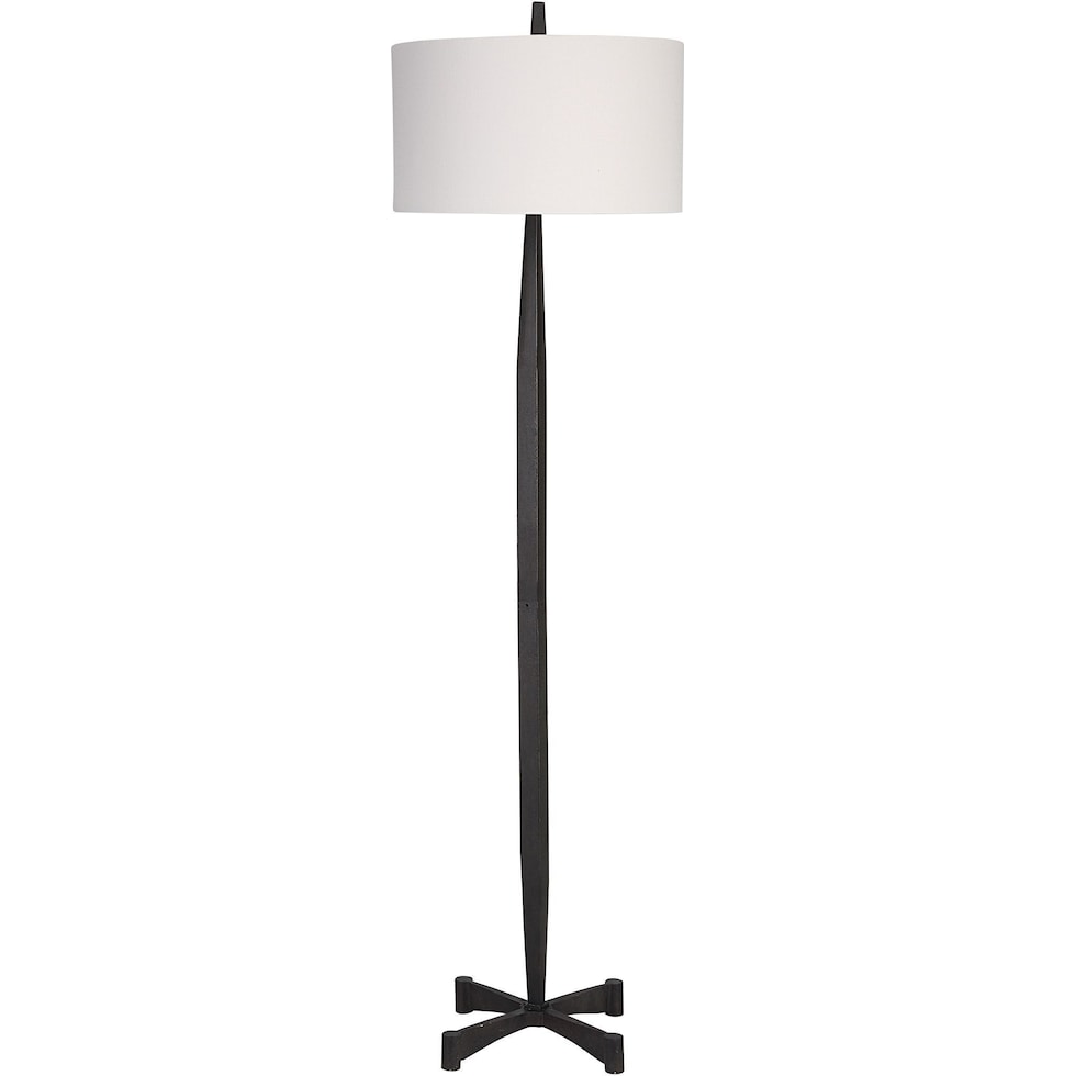 peyton black floor lamp   