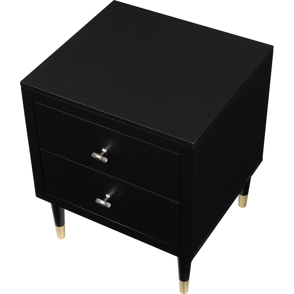 phaedra black nightstand   