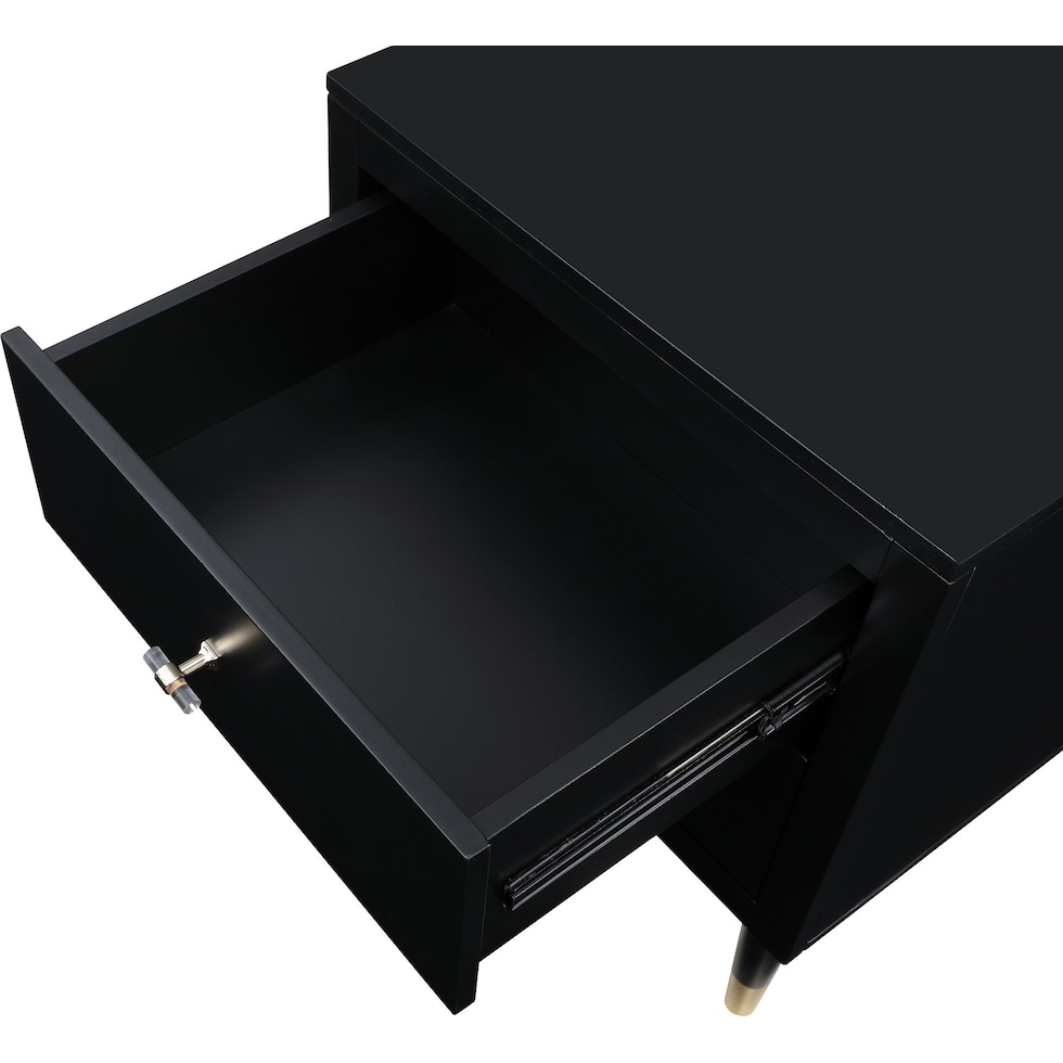 phaedra black nightstand   