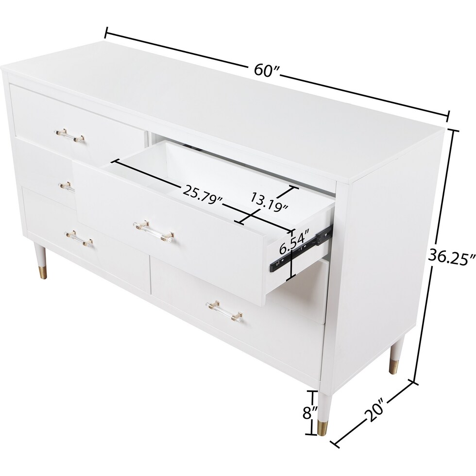 phaedra white dresser   