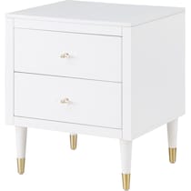 phaedra white nightstand   