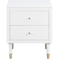 phaedra white nightstand   